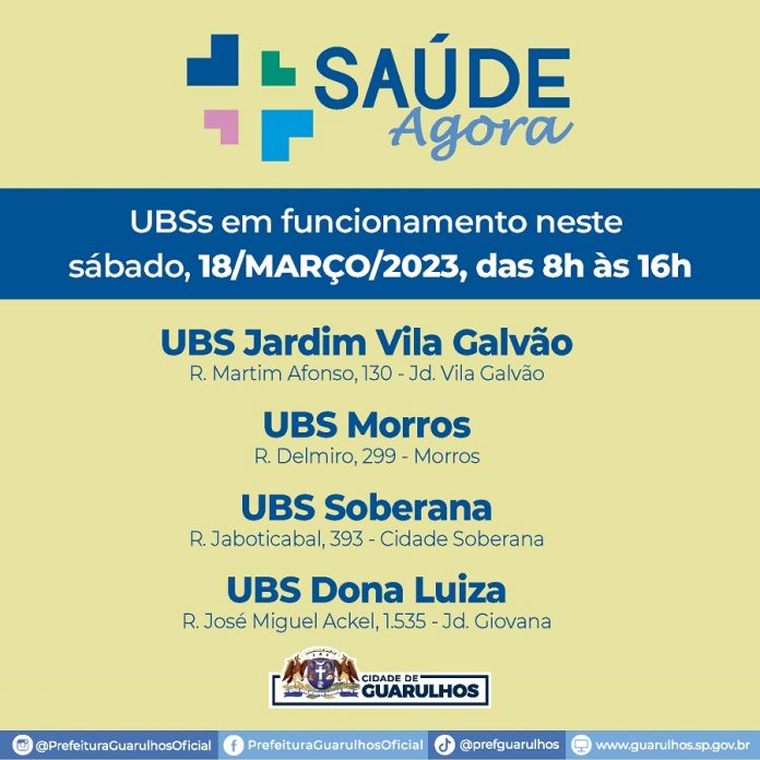 Vacinação e testes rápidos estão entre os serviços disponíveis nas UBS ...