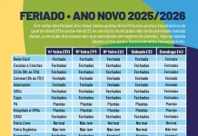 Prefeitura de Guarulhos divulga como será o funcionamento dos serviços municipais durante o Ano Novo