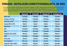 Prefeitura divulga como será o funcionamento dos serviços municipais neste feriado