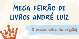 Mega Feirão de Livros André Luiz no Bosque Maia com programação especial